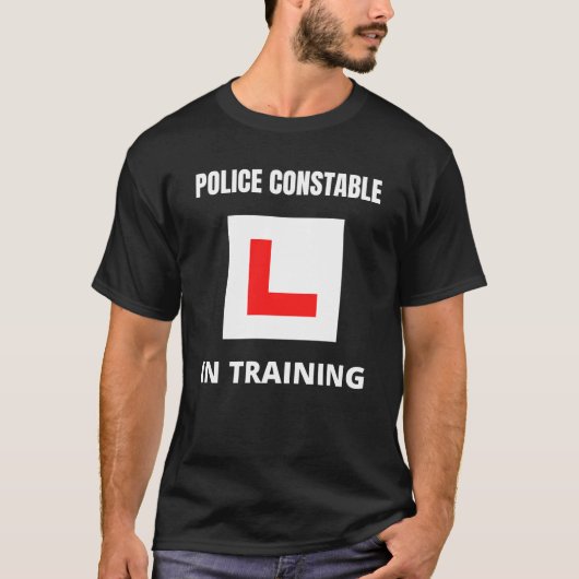 Politieagent in opleiding t-shirt (Voorkant)