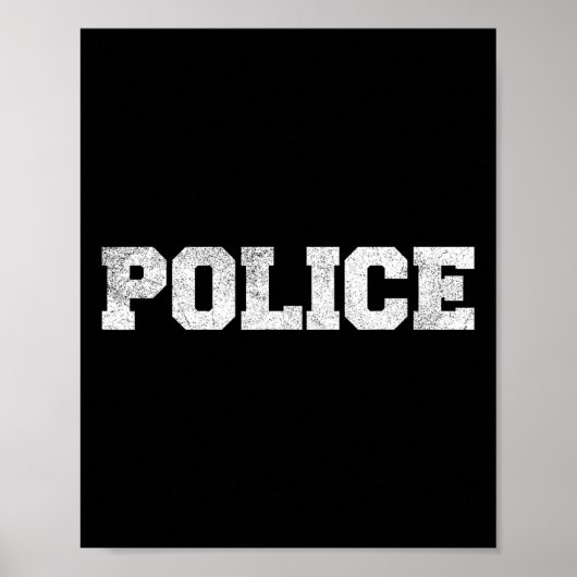 Politieagent kostuum kleding poster (Voorkant)
