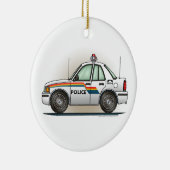politieagent kruiswagen Cop Car Ornament (Rechts)
