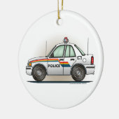 politieagent kruiswagen Cop Car Ornament (Links)