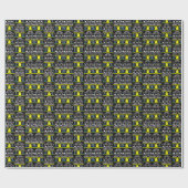 politieagent lelijke xmas sweater cadeaupapier (Vlak)