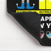 politieagent lelijke xmas sweater muismat (Hoek)