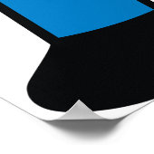 Politieagent met batterij poster (Hoek)