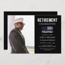 Politieagent met blauwe lijn pensioen