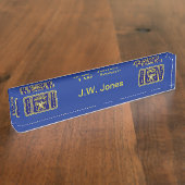 Politieagent Naambordje (Zijkant)