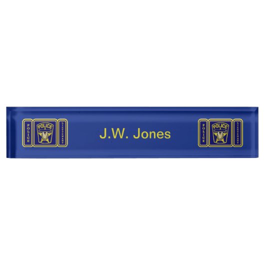 Politieagent Naambordje (Voorkant)