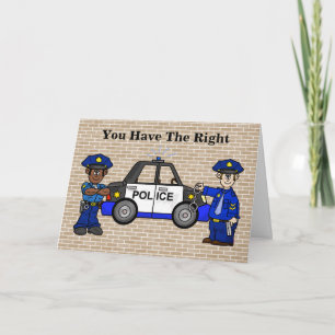 Politieagent of Cop Birthday Card Kaart