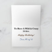 Politieagent of Cop Verjaardag Kaart (Binnen)