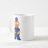 Politieagent Pachycephalosaurus. Koffiemok (Voorkant links)