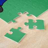 Politieagent Pachycephalosaurus. Legpuzzel (Zijkant)