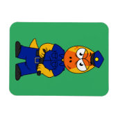 Politieagent Pachycephalosaurus. Magneet (Horizontaal)