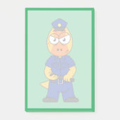 Politieagent Pachycephalosaurus. Post-it® Notes (Voorkant)