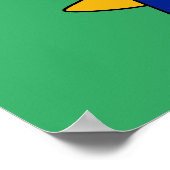 Politieagent Pachycephalosaurus. Poster (Hoek)