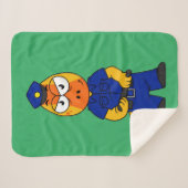 Politieagent Pachycephalosaurus. Sherpa Deken (Voorkant (horizontaal))