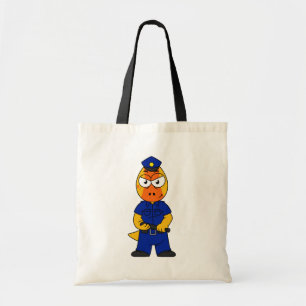 Politieagent Pachycephalosaurus. Tote Bag