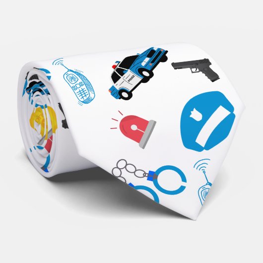 Politieagent Pap Stropdas (Opgerold)