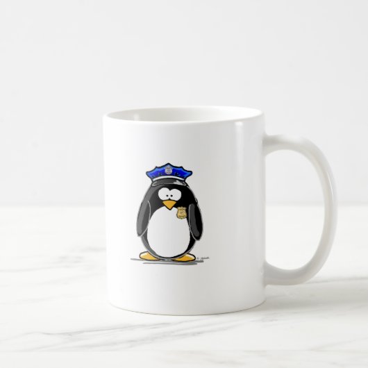 Politieagent Penguin Koffiemok (Rechts)