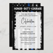 Politieagent Pensioen Afstuderen Verjaardag Kaart (Voorkant / Achterkant)