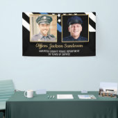 Politieagent Pensioen Partij 2 Foto Spandoek (Beurs)