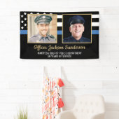 Politieagent Pensioen Partij 2 Foto Spandoek (Insitu)