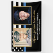 Politieagent Pensioen Partij 2 Foto Spandoek (Verticaal)