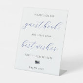 Politieagent Pensioen Party Gast Boek Teken Reclamebord Met Voetstuk (Voorkant)