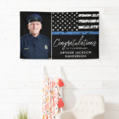 Politieagent Pensioen Wetshandhaving Foto Spandoek (Insitu)