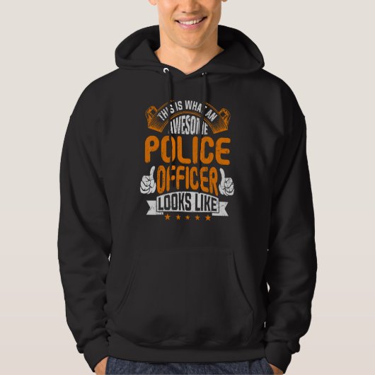 Politieagent Pensioenagent Hoodie (Voorkant)