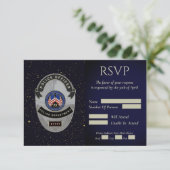 Politieagent Pensioenrespons Kaart (Staand voorkant)