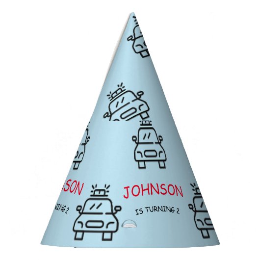 Politieagent Politieagent Verjaardag Feesthoedjes (Links)