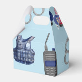 Politieagent Politieagent Verjaardagsfeestje Bedankdoosjes (Achterkant)