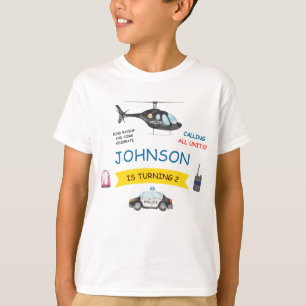 Politieagent Politieagent Verjaardagsfeestje T-shirt