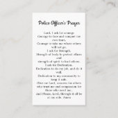 Politieagent Prayer Blue Line Law Enforcement Visitekaartje (Voorkant)