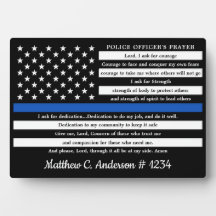 Politieagent Prayer Gift Thin Blue Line