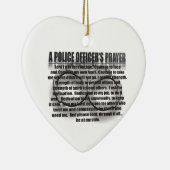Politieagent Prayer Keramisch Ornament (Rechts)