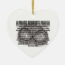 Politieagent Prayer Keramisch Ornament