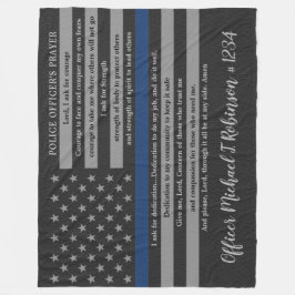 Politieagent Prayer Law Enforcement Flag Fleece Deken