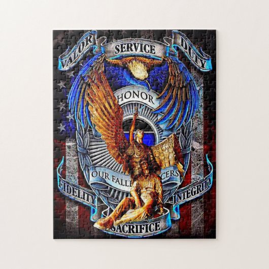 Politieagent Puzzle Legpuzzel (Verticaal)