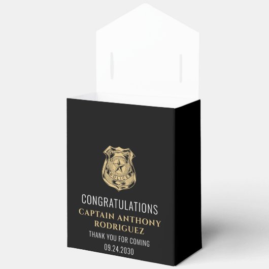 Politieagent Recht handhavingspartij Bedankdoosjes (Open)