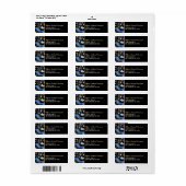 Politieagent Rechtshandhaving Terugkeeradres Etiket (Full Sheet)