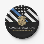 Politieagent Rechtshandhavingsacademie Papieren Bordje (Voorkant)