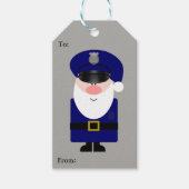 Politieagent Santa Cadeaulabel (Voorkant)