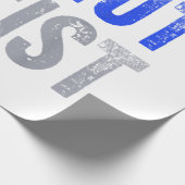 Politieagent Shirt dun blauwe lijn Donut weerstand Cadeaupapier (Hoek)