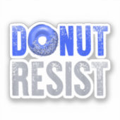 Politieagent Shirt dun blauwe lijn Donut weerstand Sticker (Voorkant)