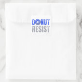 Politieagent Shirt dun blauwe lijn Donut weerstand Vierkante Sticker (Tas)