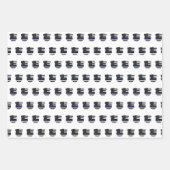 Politieagent Thin Blue Line Cop Law Enforcement Inpakpapier Vel (Voorkant 2)