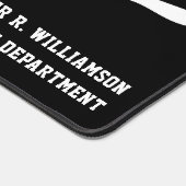 Politieagent Thin Blue Line Flag Custom Bureaumat (Hoek)