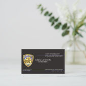Politieagent Thin Blue Line Flag Law Enforcement Visitekaartje (Staand voorkant)