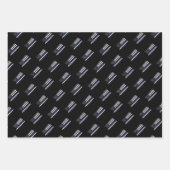 Politieagent Thin Blue Line Law Enforcement Cop Inpakpapier Vel (Voorkant 2)