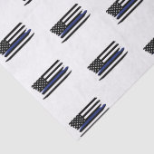 Politieagent Thin Blue Line Law Enforcement Cop Tissuepapier (Detail)